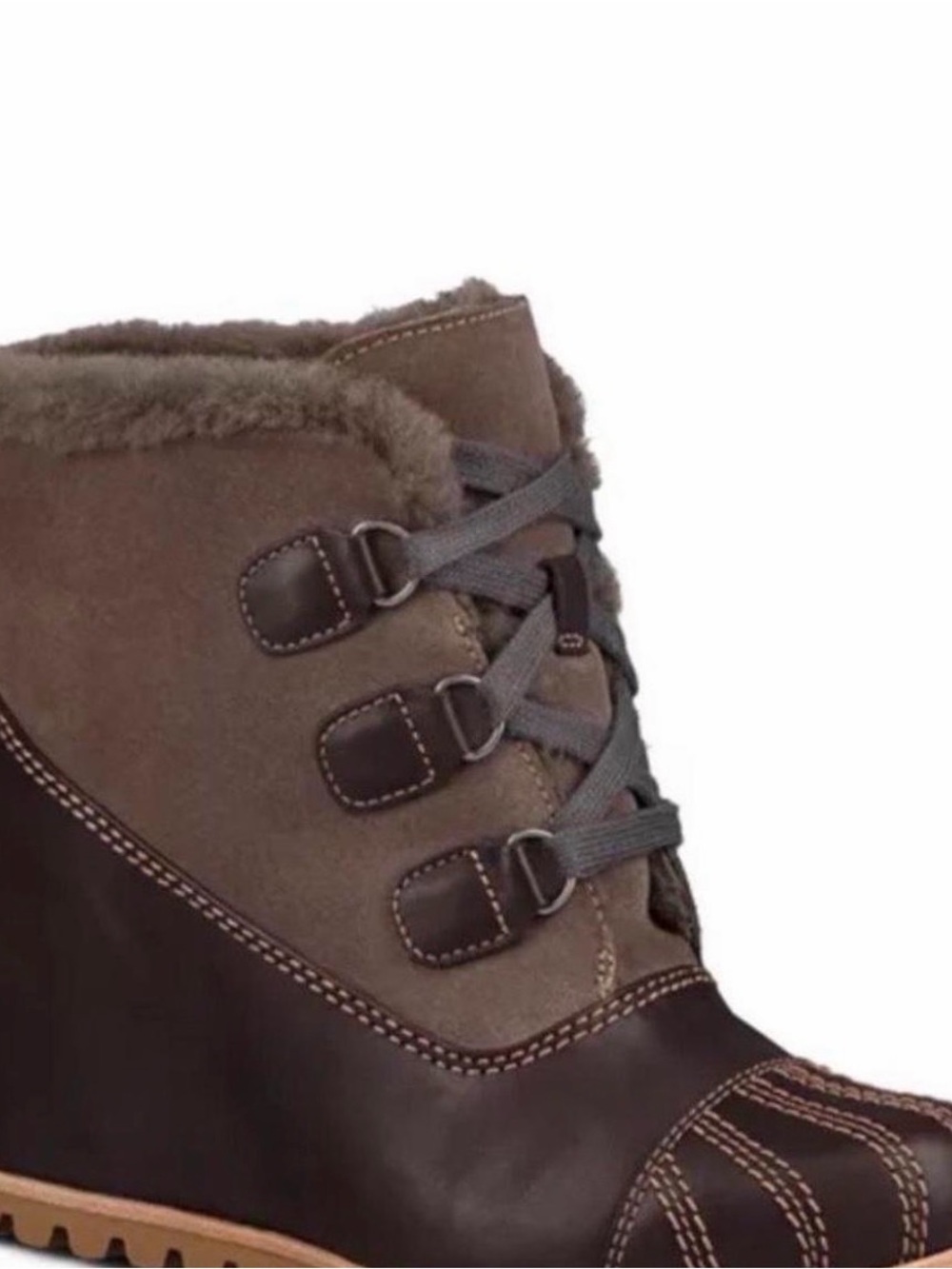 Women's Black Insulated Winter Lace-Up Boot 8/7.5